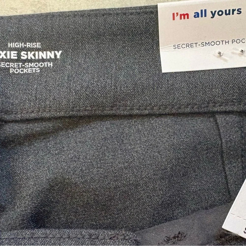 Old Navy Charcoal Pixie Skinny Ankle Pants Size 10 — High-Rise NWT - Picture 5 of 5